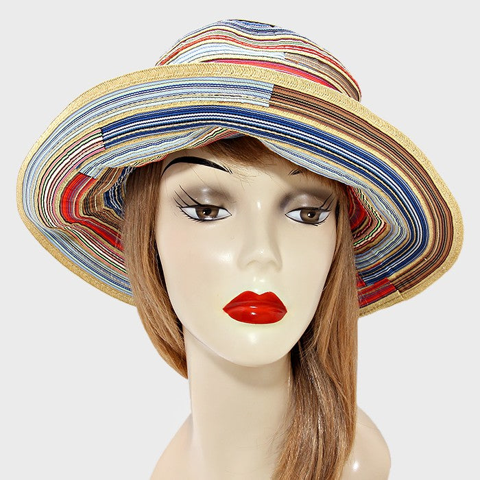 HATEGORY Stripe Patch Sun Hat