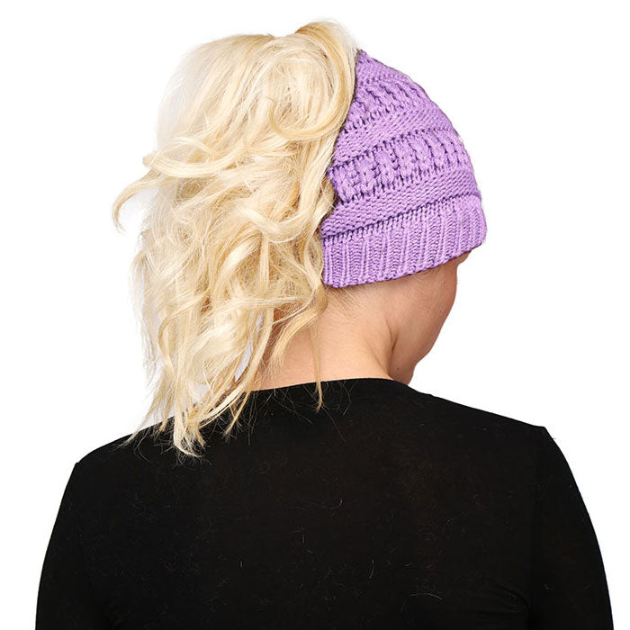HATEGORY Multi Color Sprinkled Hole Knitted Beanie Hat