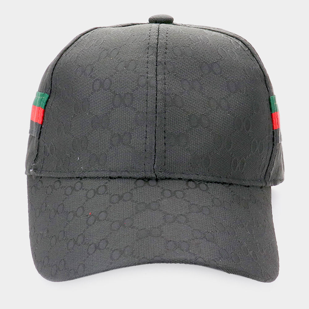 HATEGORY Color Block Detailed Patterned Baseball Cap