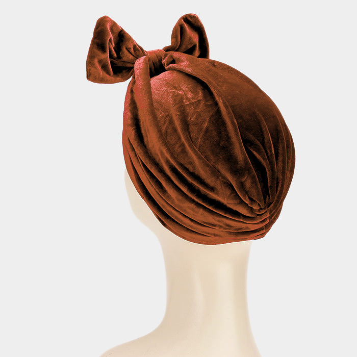 HATEGORY Big Bowknot Turban Beanie