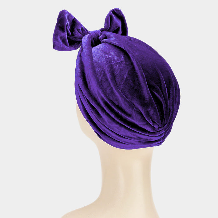 HATEGORY Big Bowknot Turban Beanie