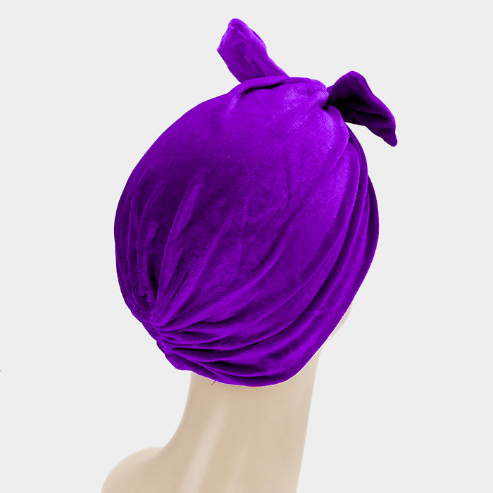 HATEGORY Big Bowknot Turban Beanie