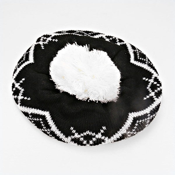 HATEGORY Funky Acrylic Pom Beanie