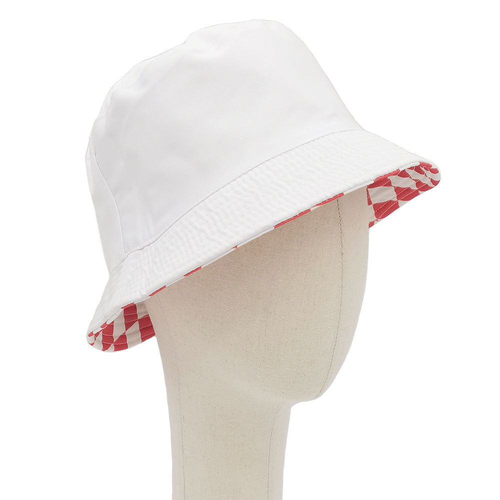 HATEGORY Reversible Checkerboard Bucket Hat