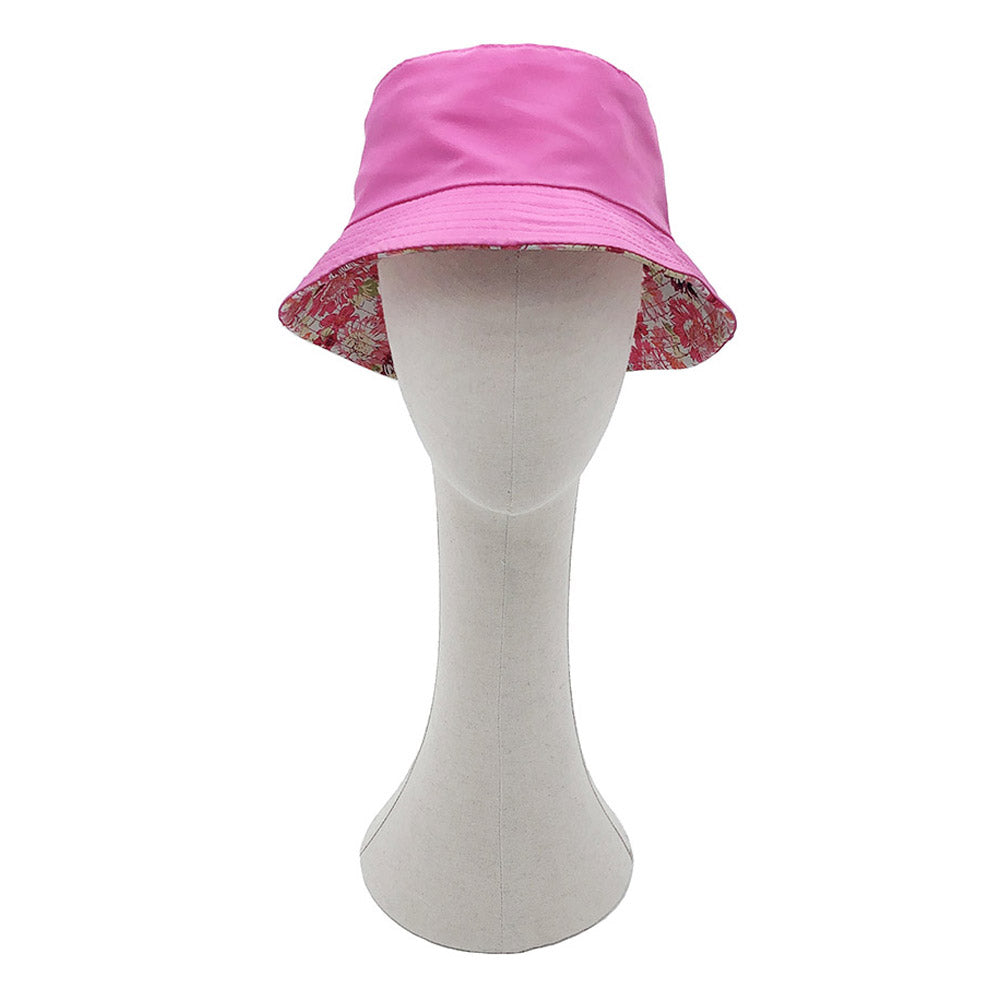 HATEGORY Reversible Waterproof Floral Print Rain Bucket Hat