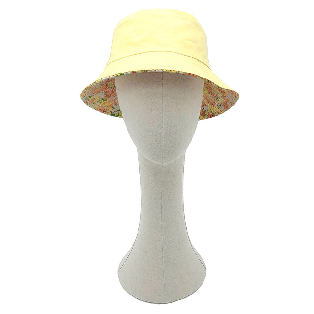 HATEGORY Reversible Waterproof Floral Print Rain Bucket Hat