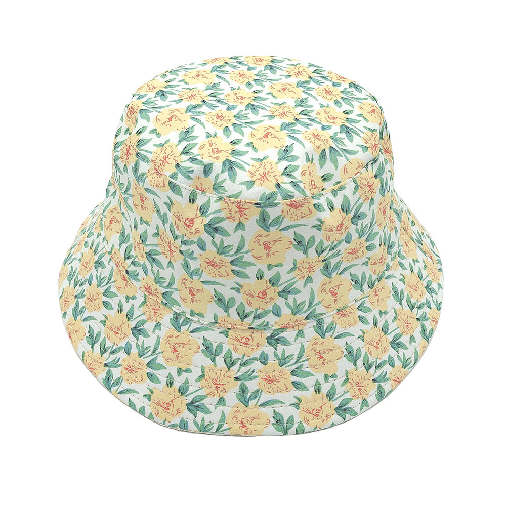 HATEGORY Reversible Waterproof Floral Print Rain Bucket Hat