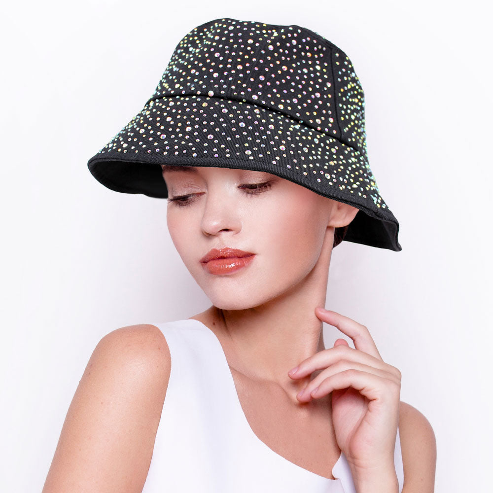HATEGORY Studded Bling Bucket Hat