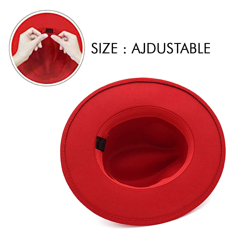 HATEGORY Feather Accented Felt Rancher Panama Hat