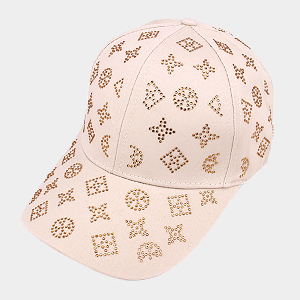 HATEGORY Bling Patterned Baseball Cap
