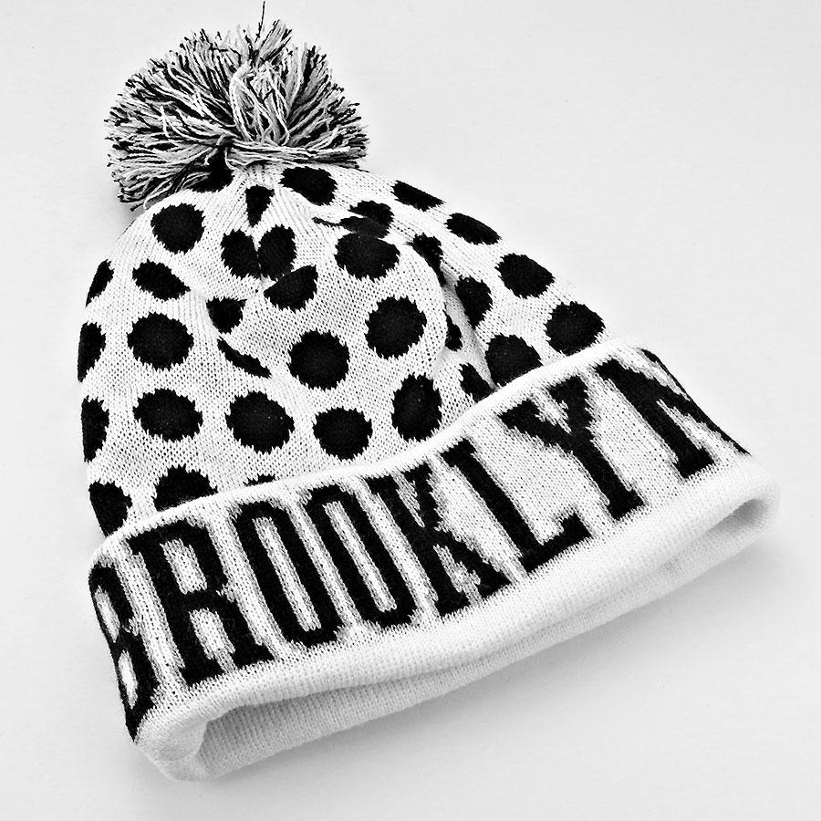 HATEGORY Brooklyn _ pom pom beanie hat