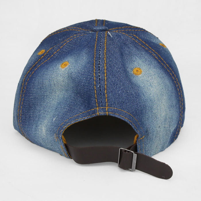HATEGORY "Boss" Blinged Stud Denim Cap