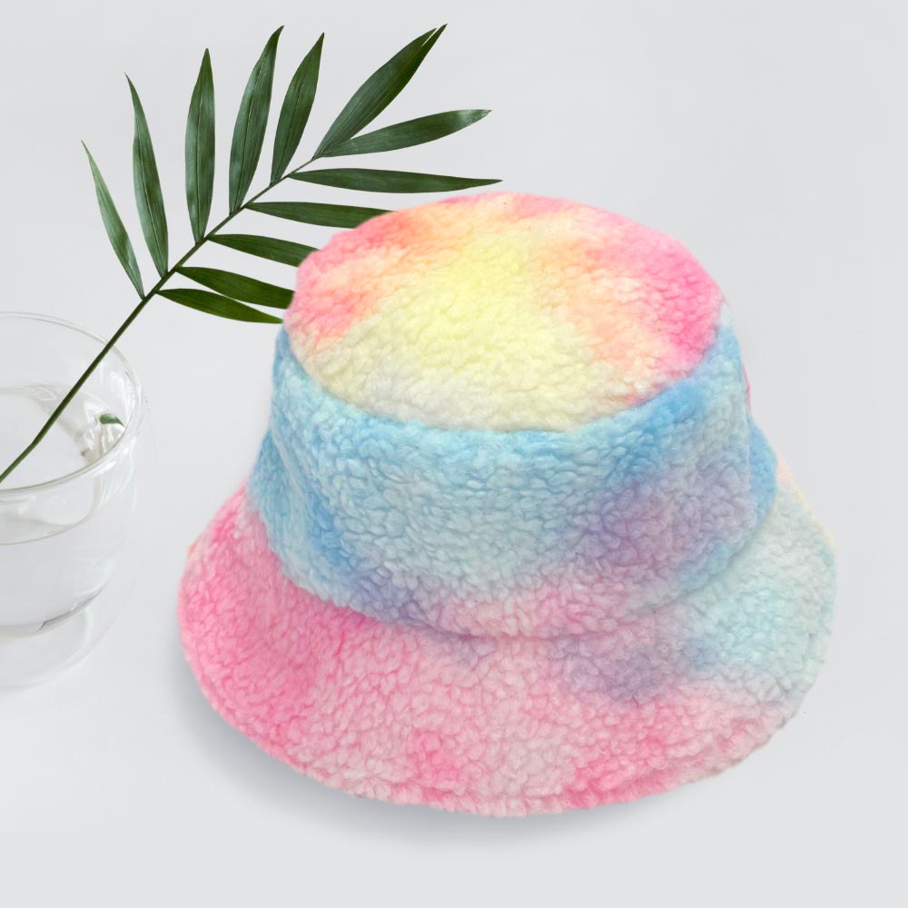 HATEGORY Tie Dye Teddy Bucket Hat