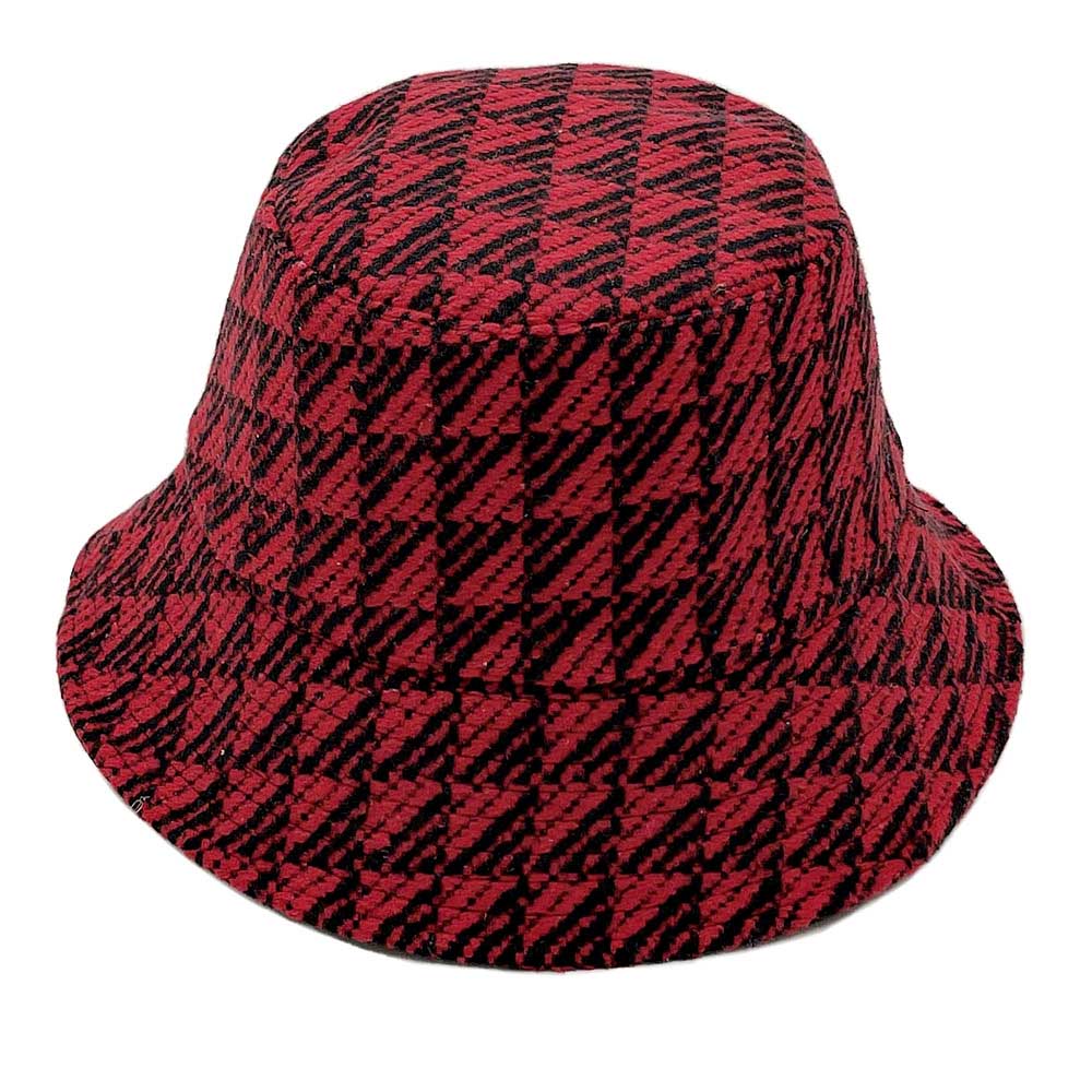 HATEGORY Geometric Patterned Bucket Hat