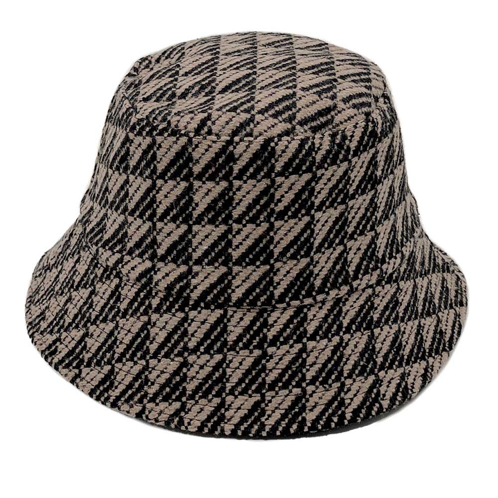 HATEGORY Geometric Patterned Bucket Hat