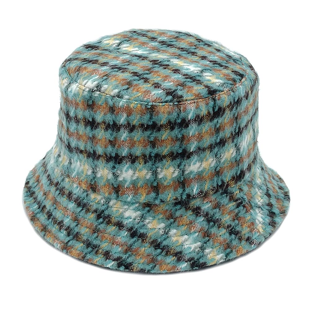 HATEGORY Plaid Check Patterned Bucket Hat