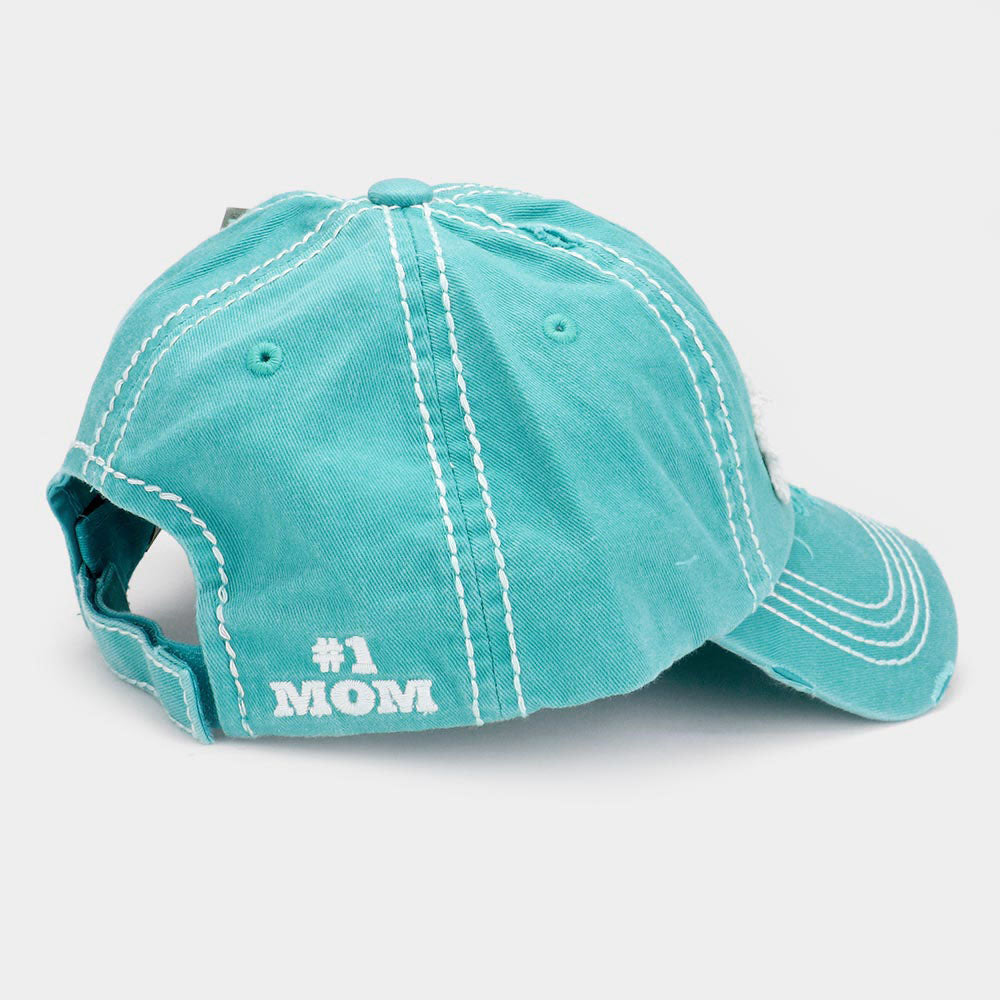HATEGORY #1 MOM Heart Vintage Baseball Cap
