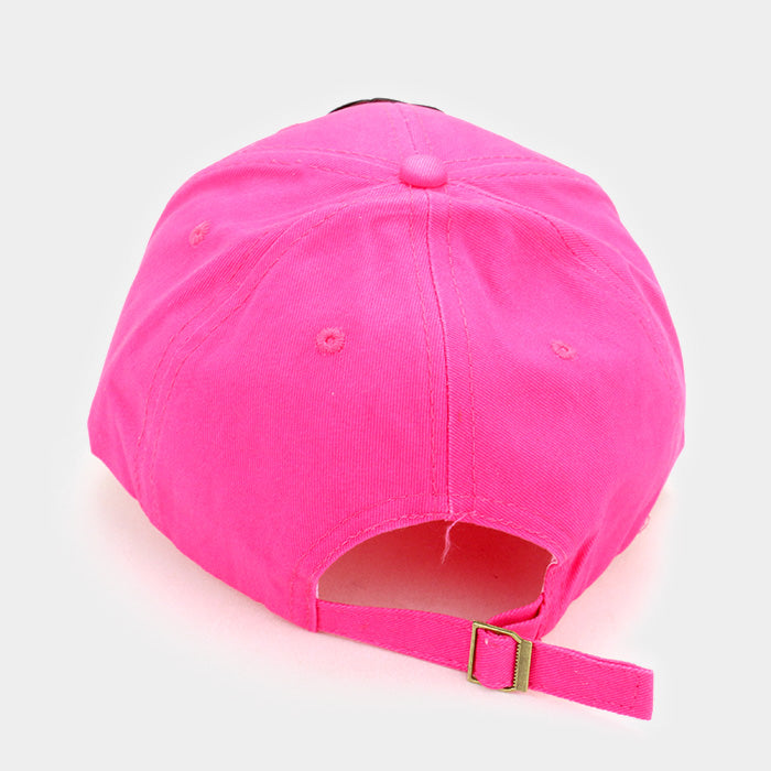 HATEGORY Bling Stone with Rose Patch Baseball Cap