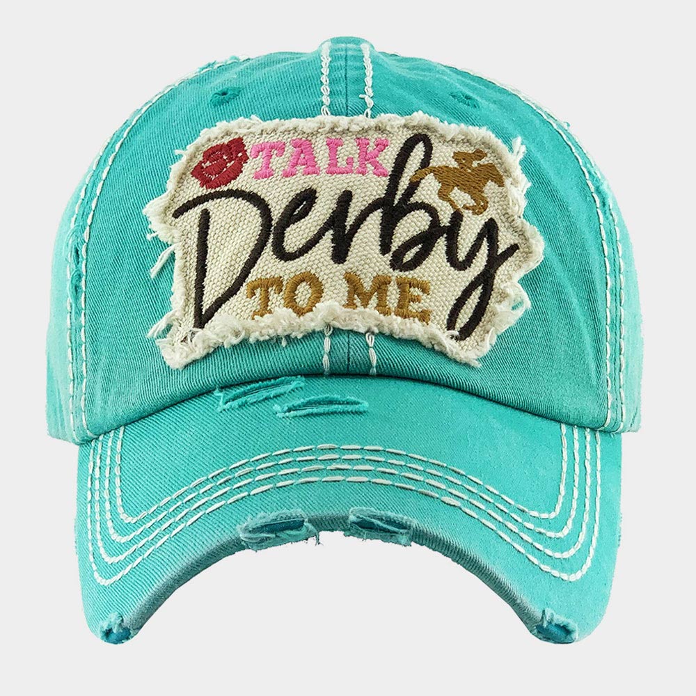HATEGORY TALK Derby TO ME Vintage Baseball Cap