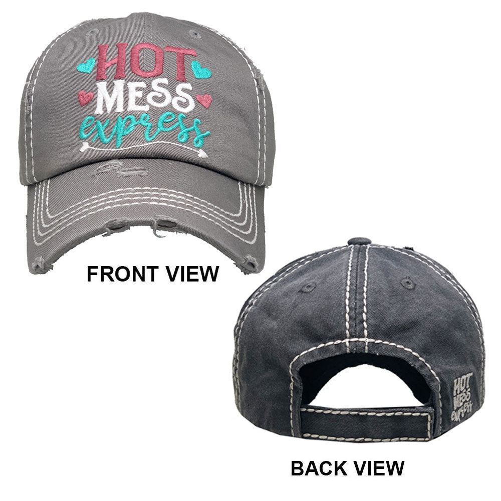 HATEGORY HOT MESS express Heart Vintage Baseball Cap