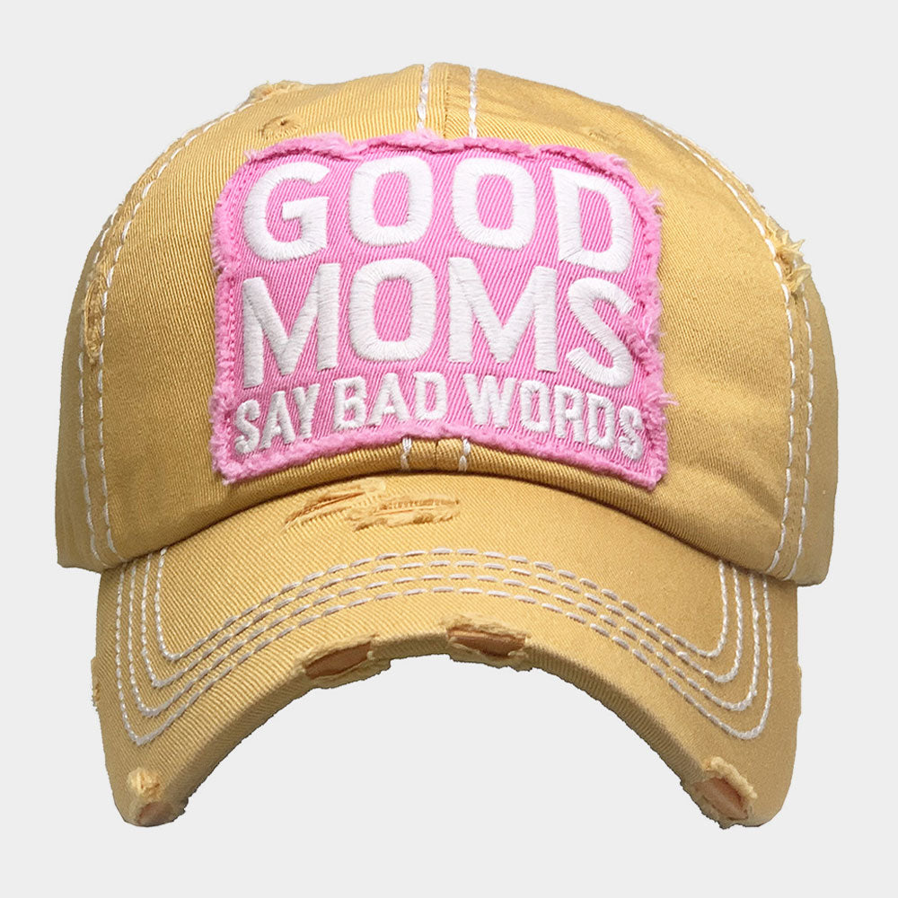 HATEGORY GOOD MOMS SAY BAD WORDS Vintage Baseball Cap