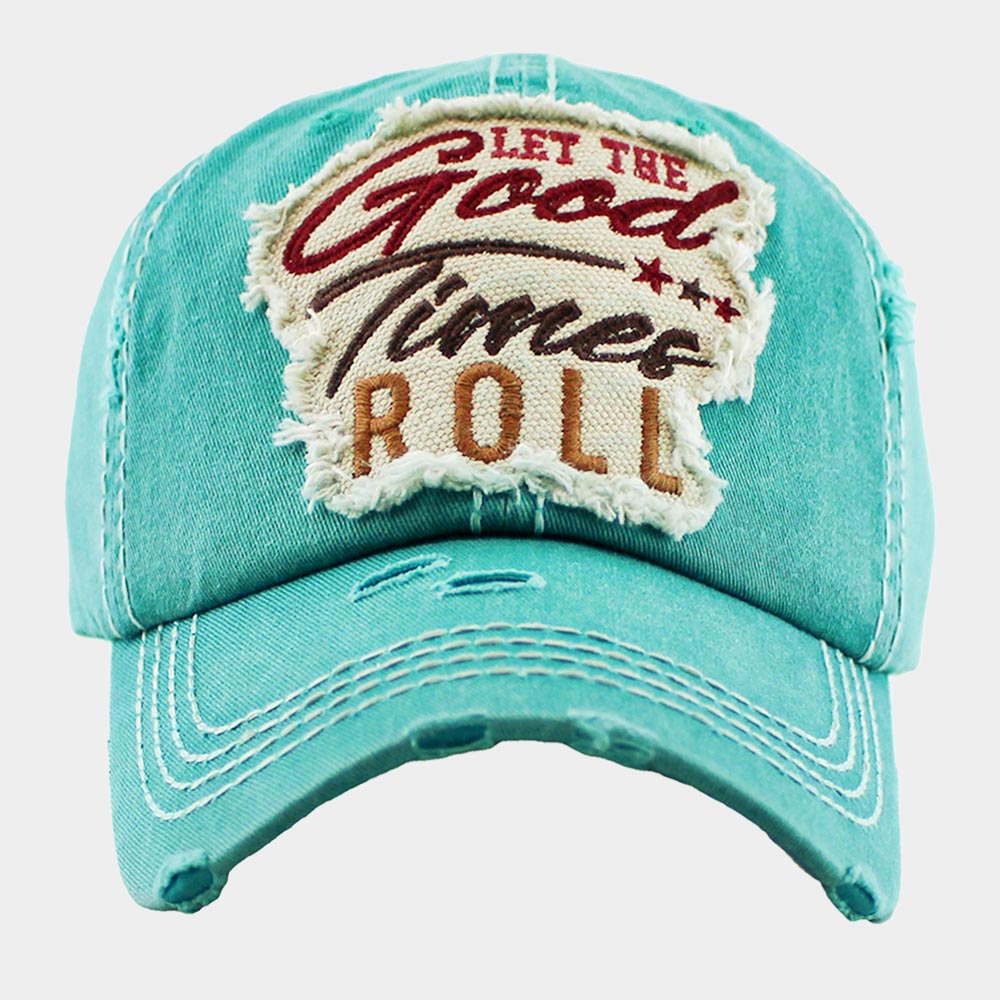 HATEGORY LET THE Good Times ROLL Triple Star Vintage Baseball Cap