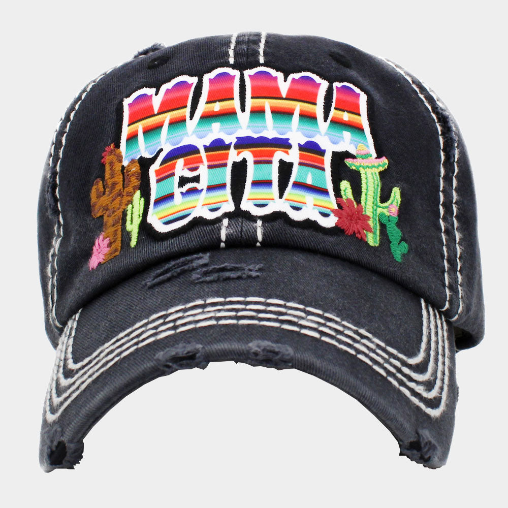 HATEGORY Serape Detail MAMACITA Cactus Vintage Baseball Cap