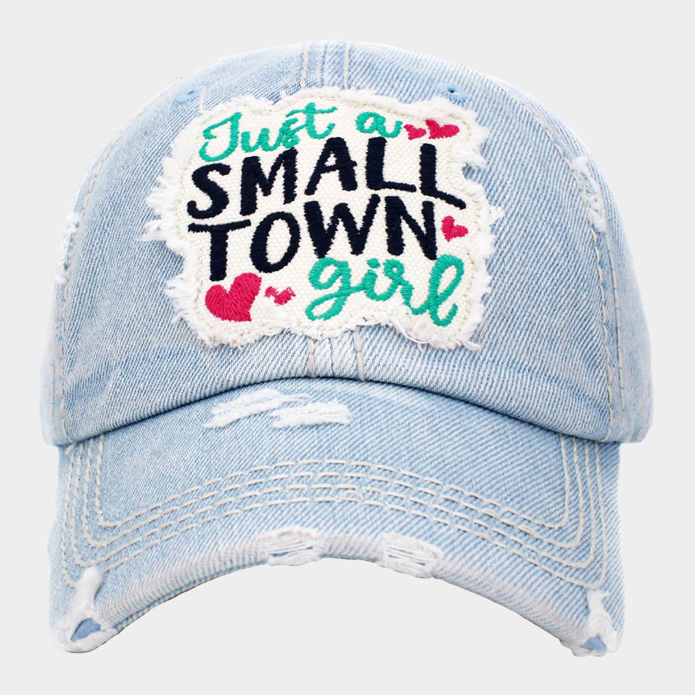 HATEGORY Just a SMALL TOWN girl Vintage Baseball Cap