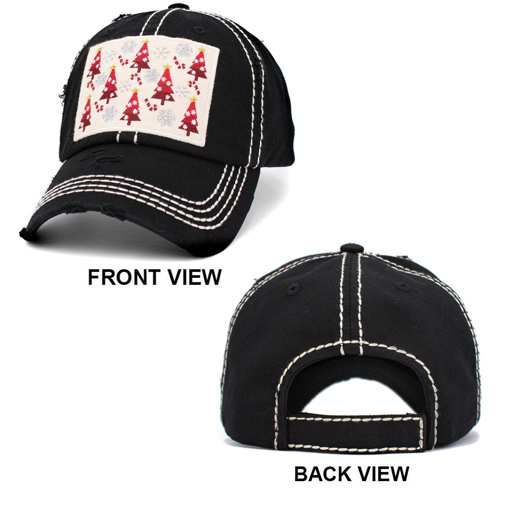 HATEGORY Christmas Tree Vintage Baseball Cap