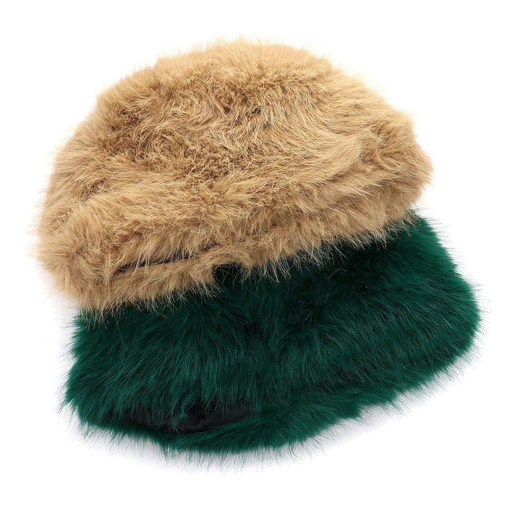 HATEGORY Faux Fur Furry Cossack Style Winter Hat