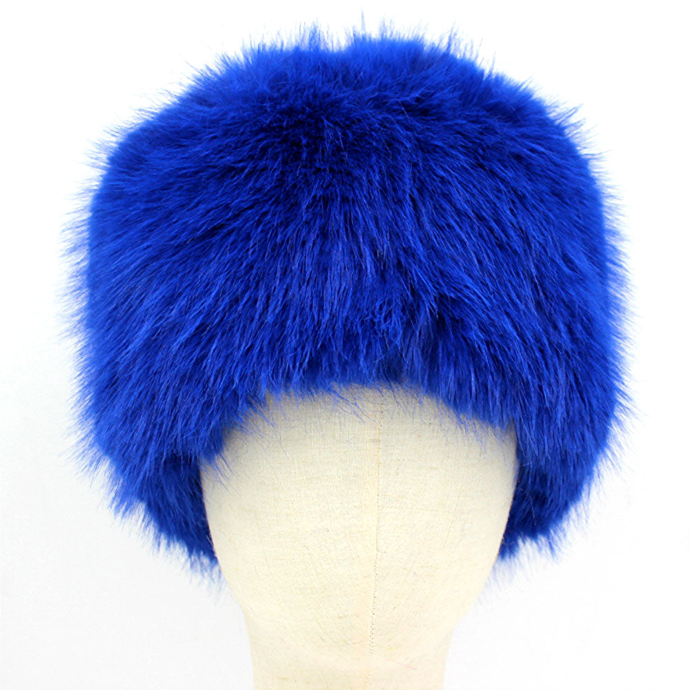 HATEGORY Faux Fur Furry Cossack Style Winter Hat