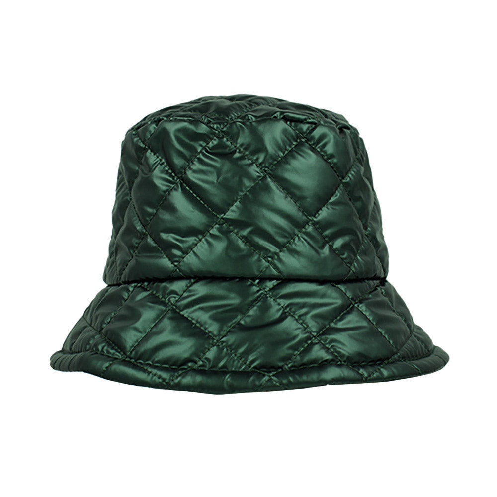 HATEGORY Shiny Quilted Bucket Hat