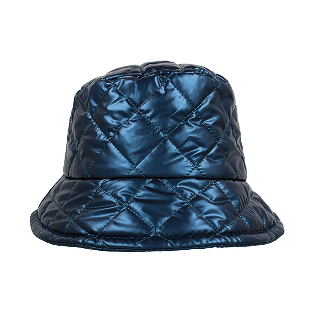 HATEGORY Shiny Quilted Bucket Hat