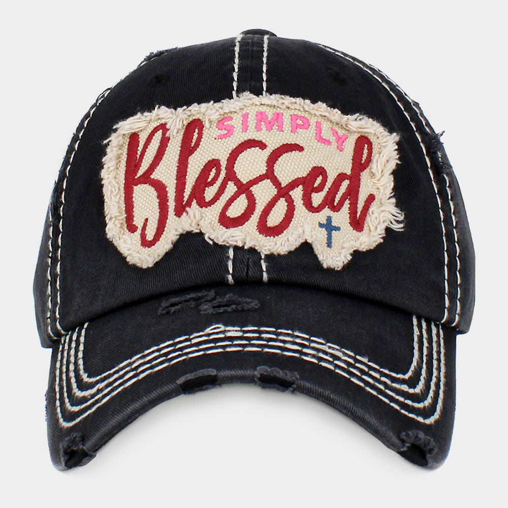 HATEGORY SIMPLY BLESSED Vintage Baseball Cap