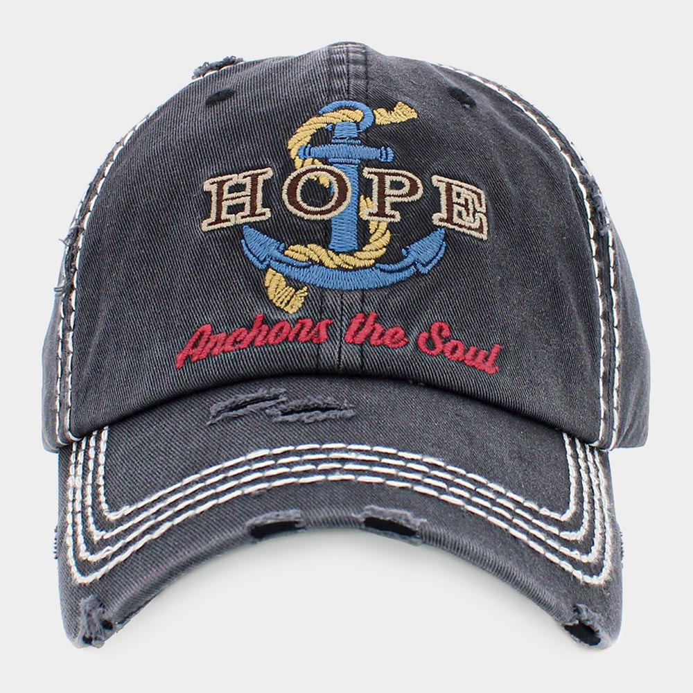 HATEGORY HOPE ANCHORS THE SOUL Vintage Baseball Cap