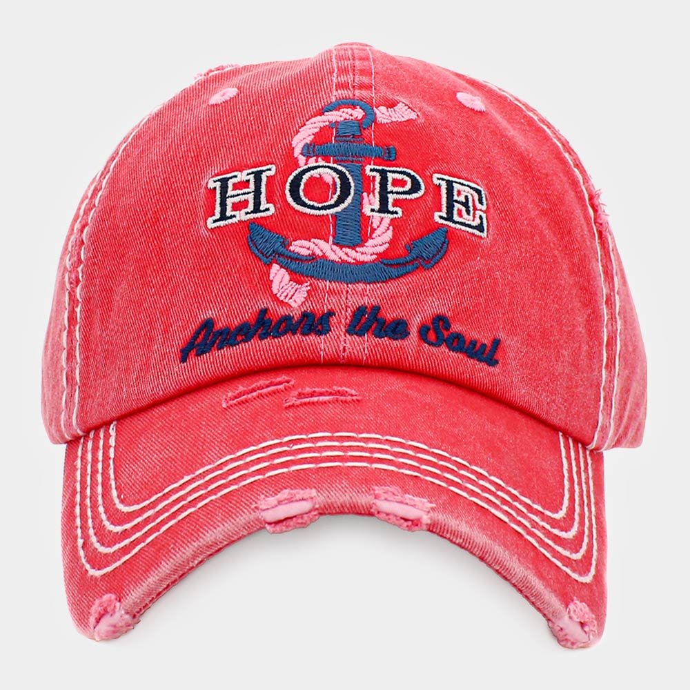 HATEGORY HOPE ANCHORS THE SOUL Vintage Baseball Cap