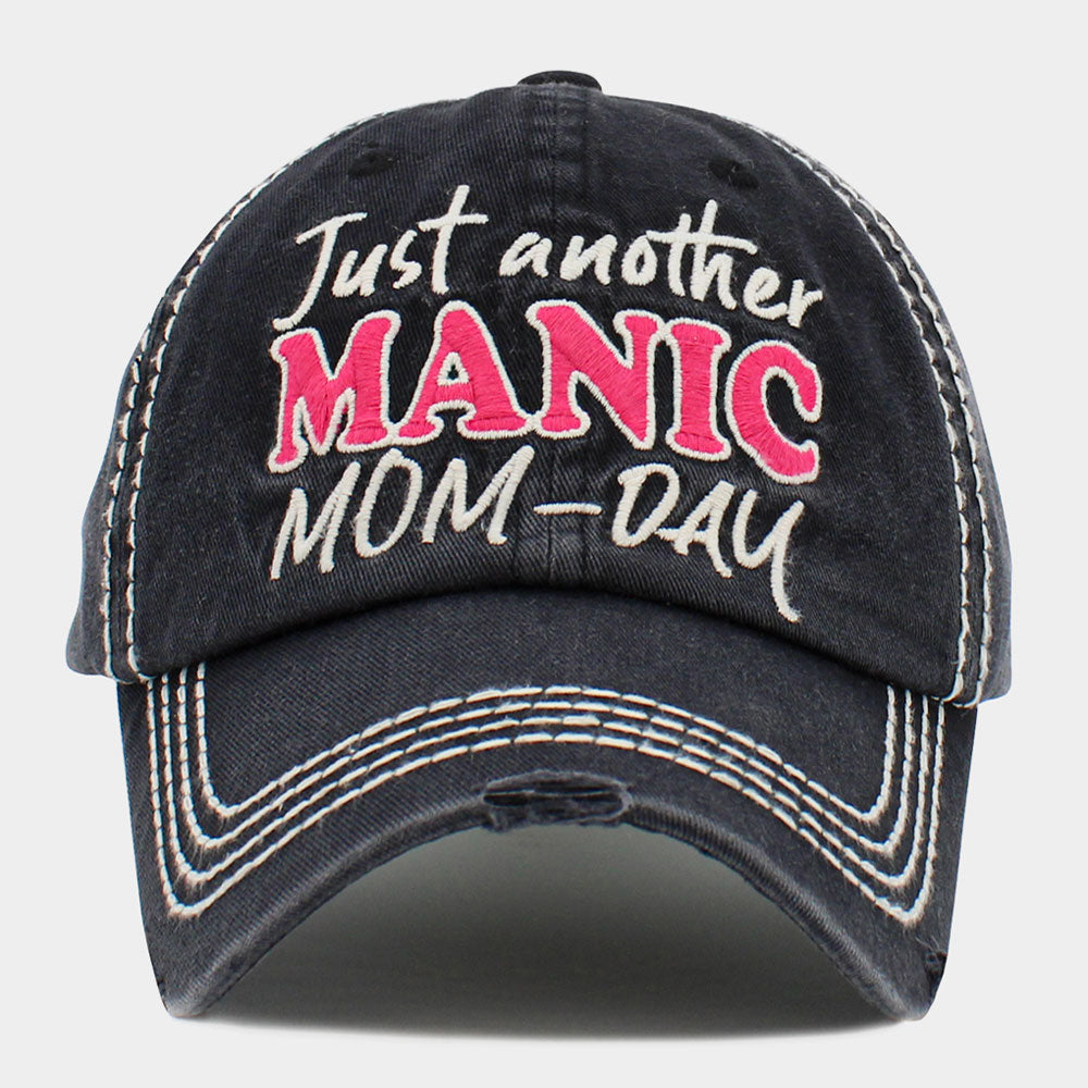 HATEGORY Just another MANIC MOM-DAY Message Vintage Baseball Cap