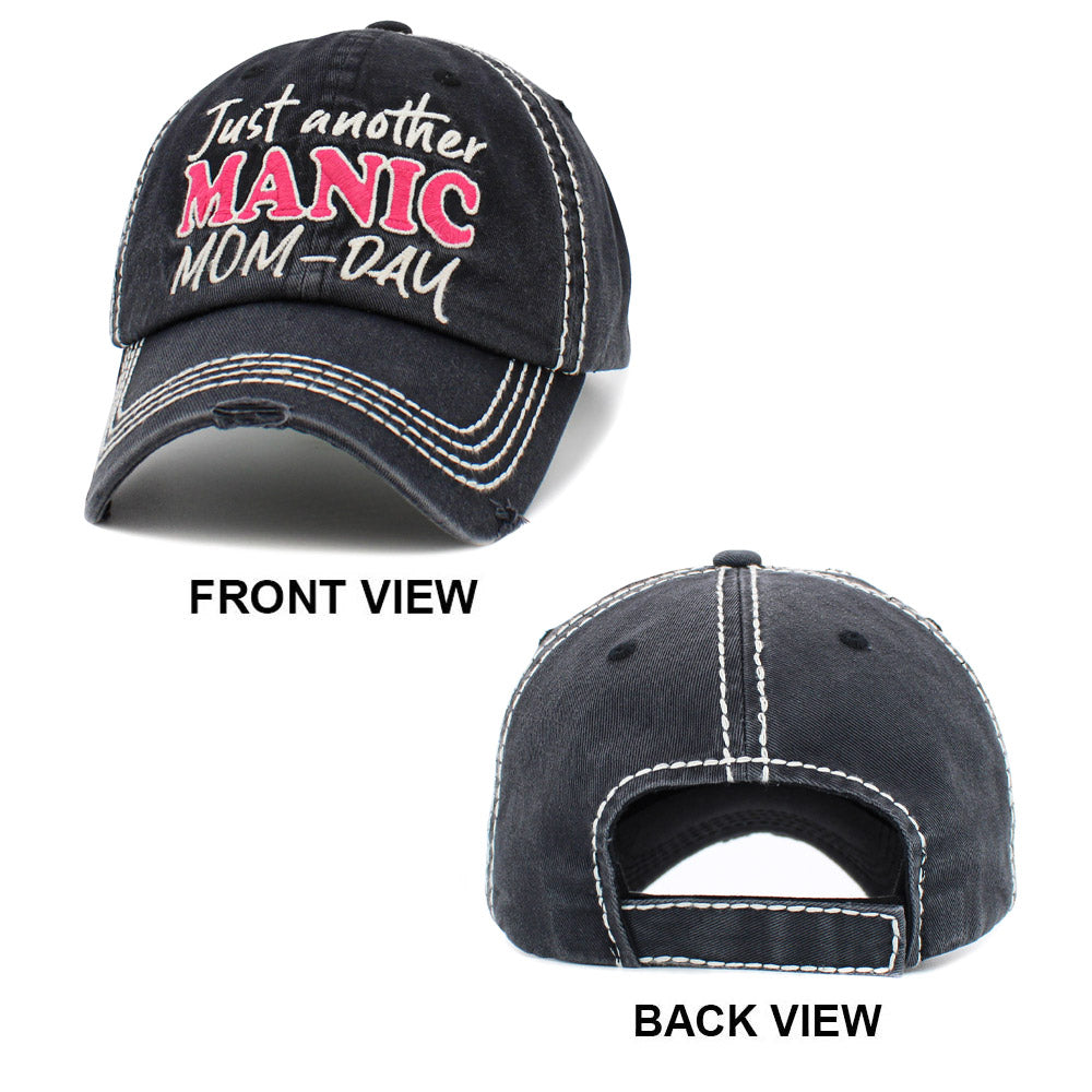HATEGORY Just another MANIC MOM-DAY Message Vintage Baseball Cap