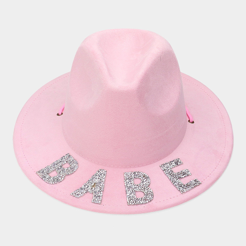 HATEGORY Bling BABE Message Pointed Western Cowboy Hat