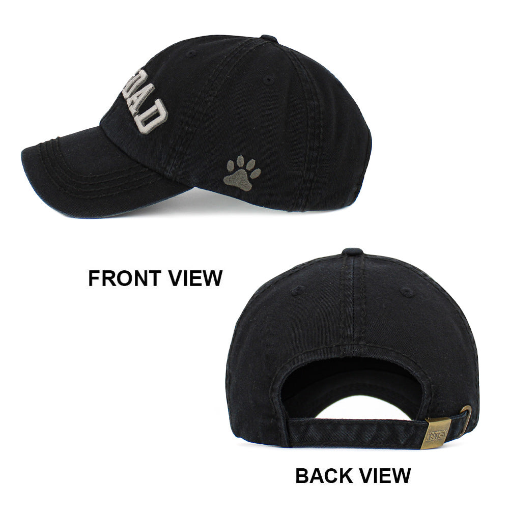 HATEGORY Dog Dad Message Vintage Baseball Cap
