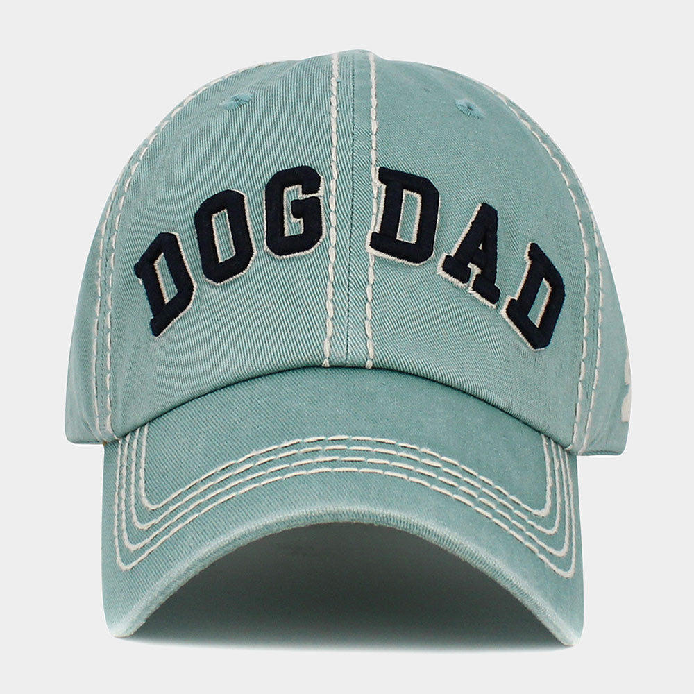 HATEGORY Dog Dad Message Vintage Baseball Cap