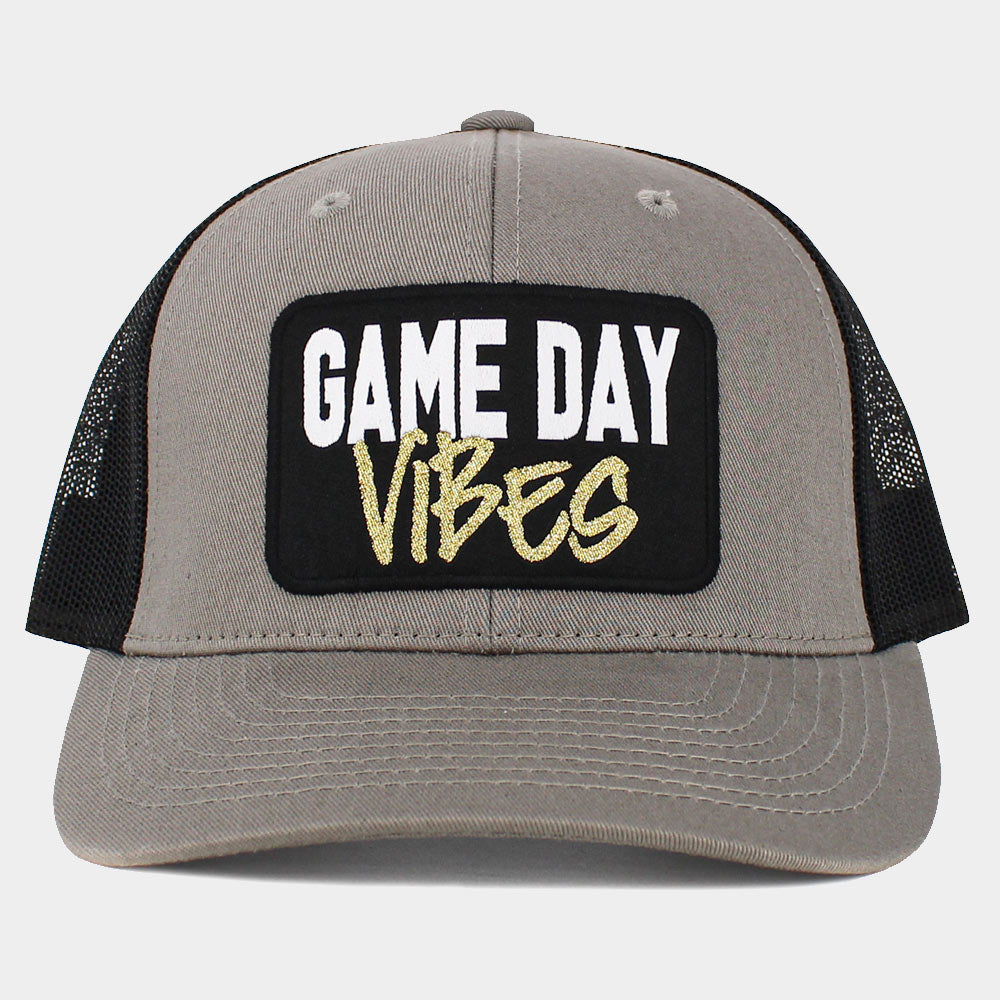 HATEGORY Game Day Vibes Message Mesh Back Baseball Cap