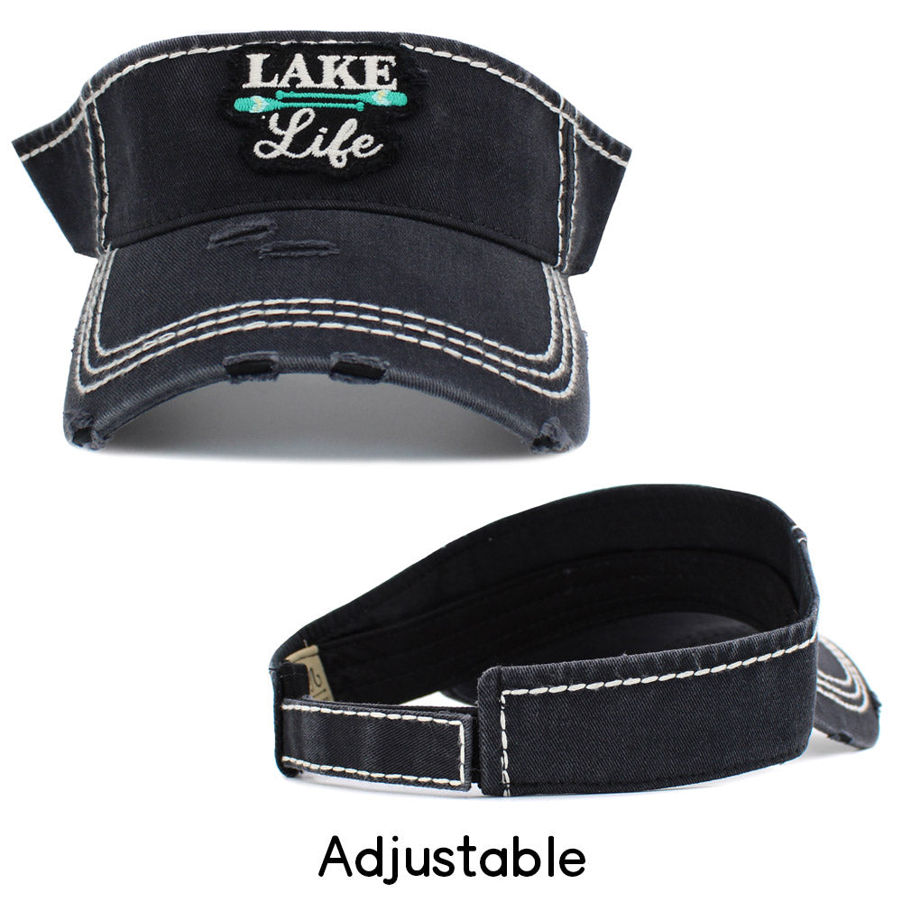 HATEGORY Lake Life Vintage Visor Hat