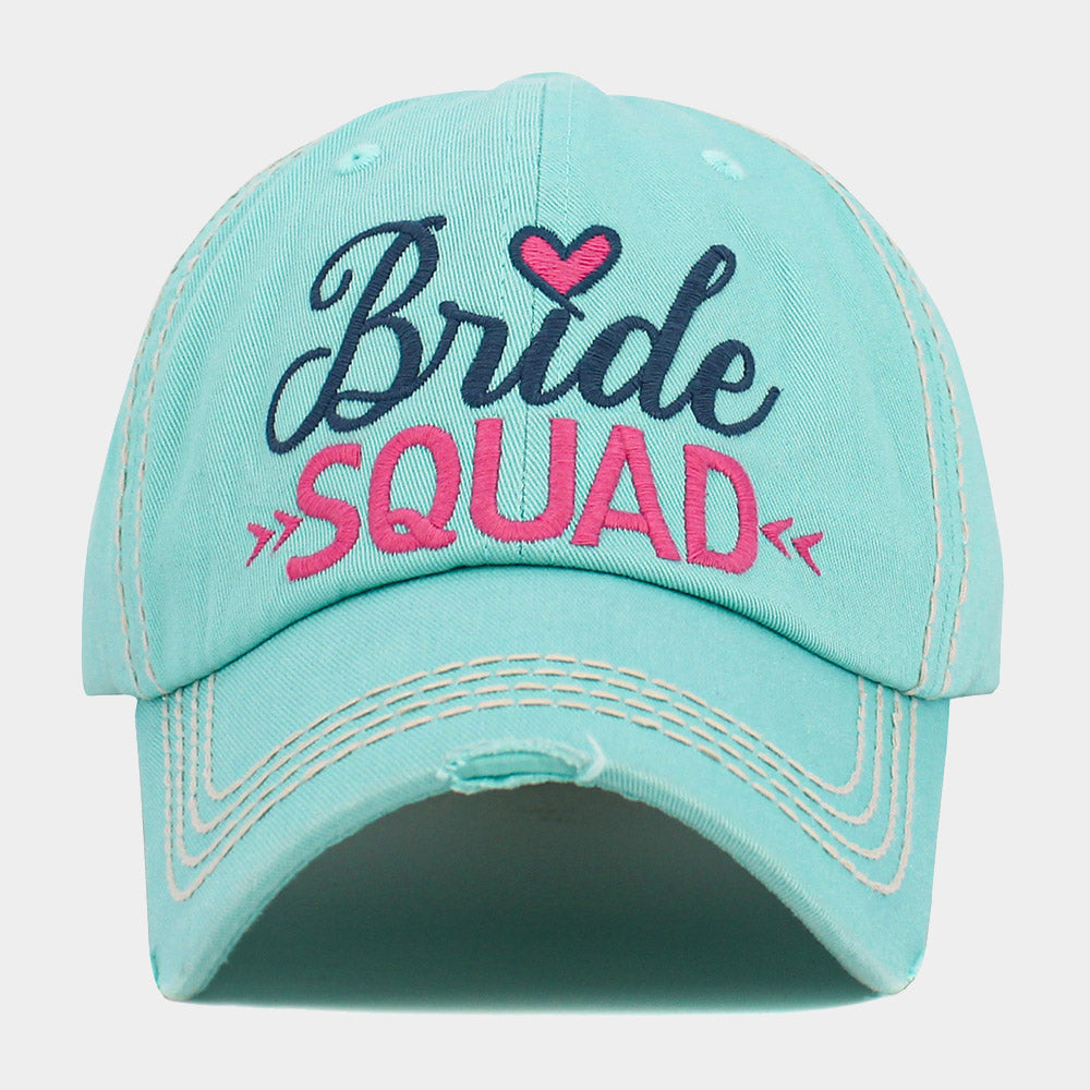 HATEGORY Bride Squad Message Vintage Baseball Cap