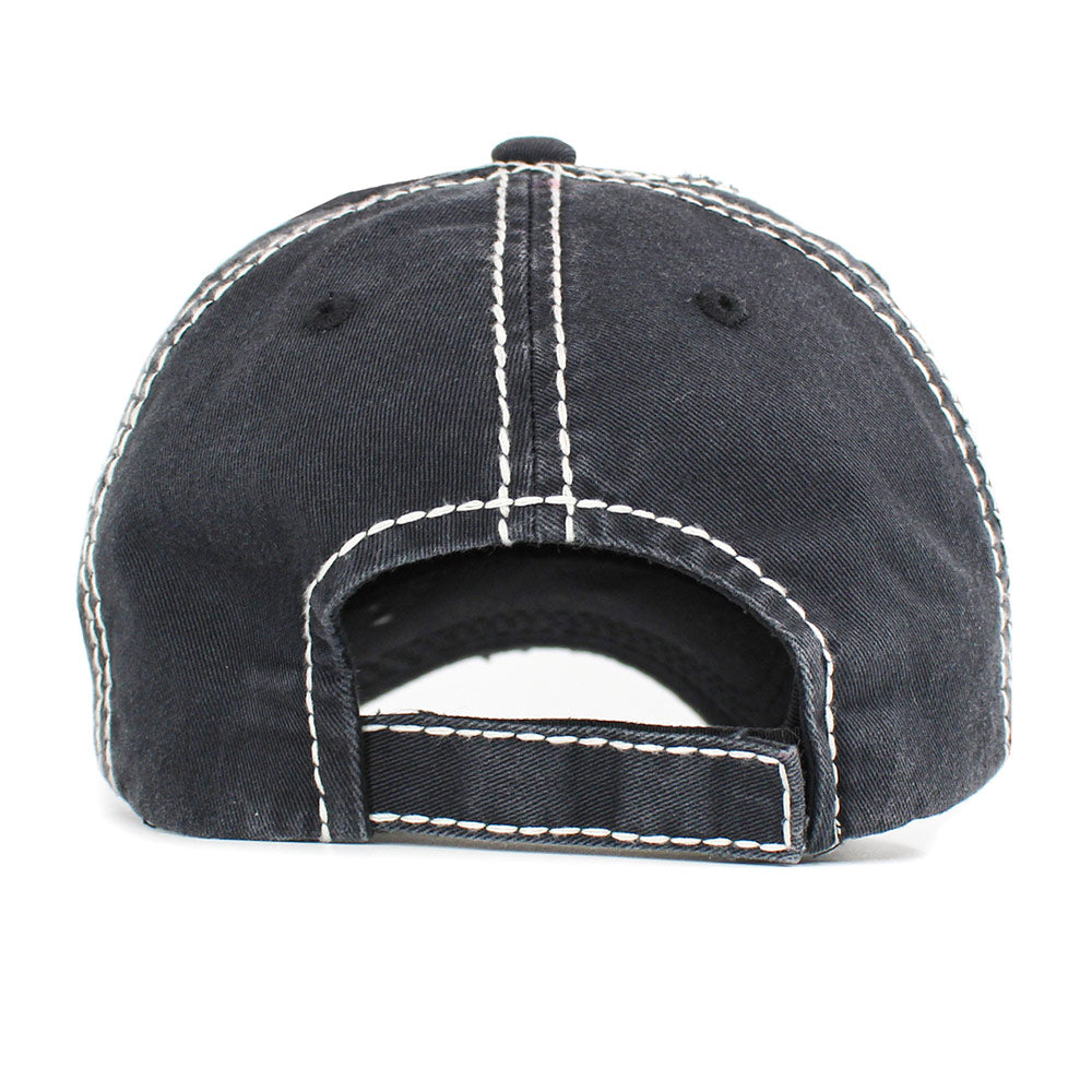 HATEGORY CLASSY UNTIL FIRST PITCH Message Vintage Baseball Cap