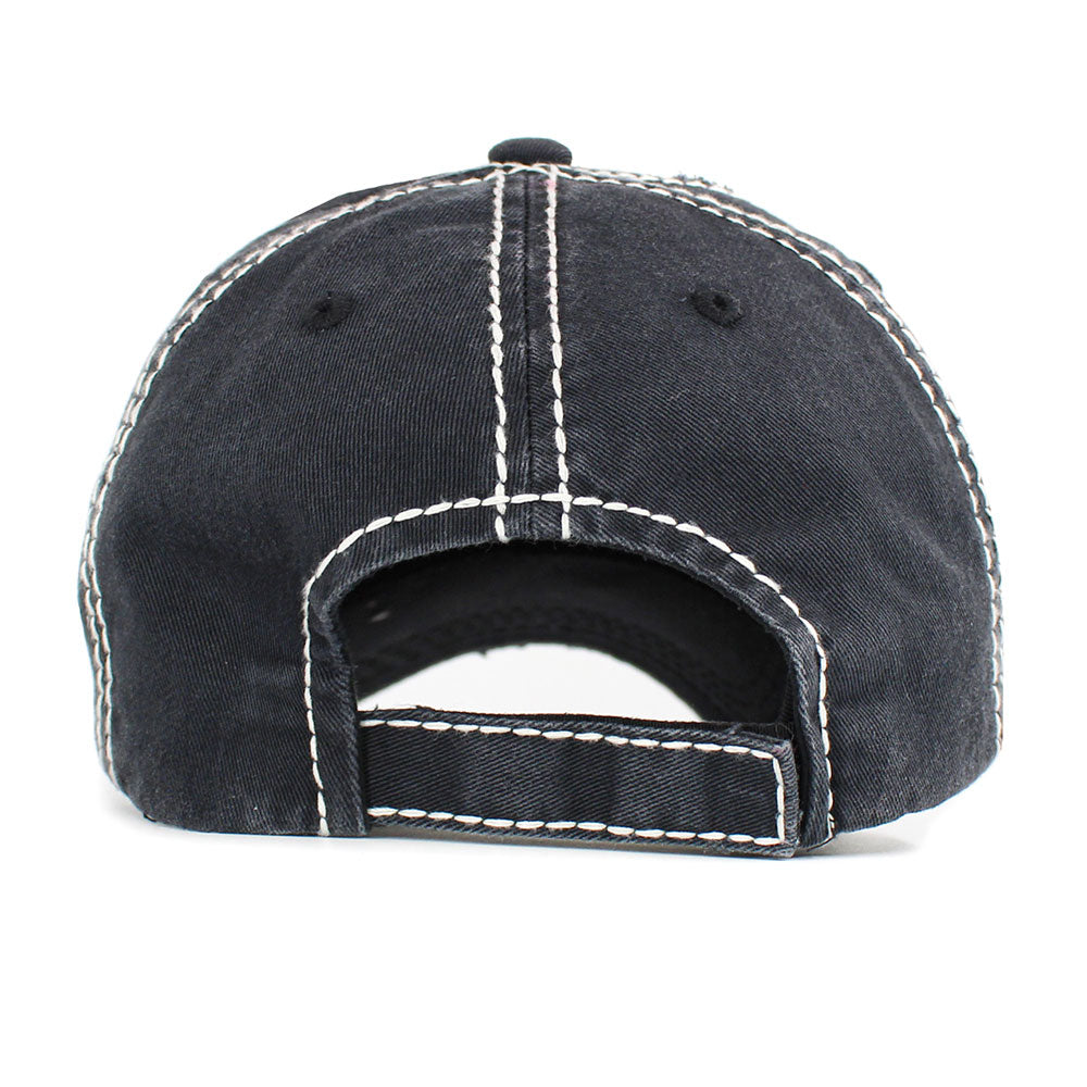 HATEGORY CRAZY HEIFER Message Cow Vintage Baseball Cap