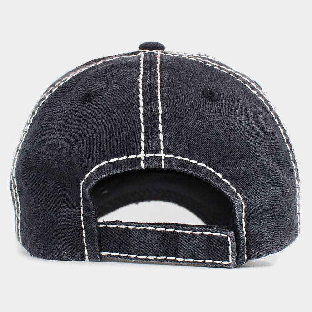 HATEGORY LAKE Life Message Vintage Baseball Cap