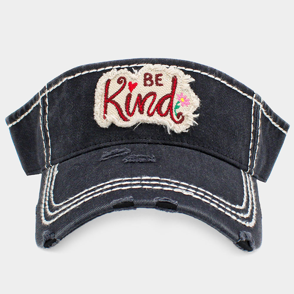 HATEGORY Be Kind Vintage Visor Hat