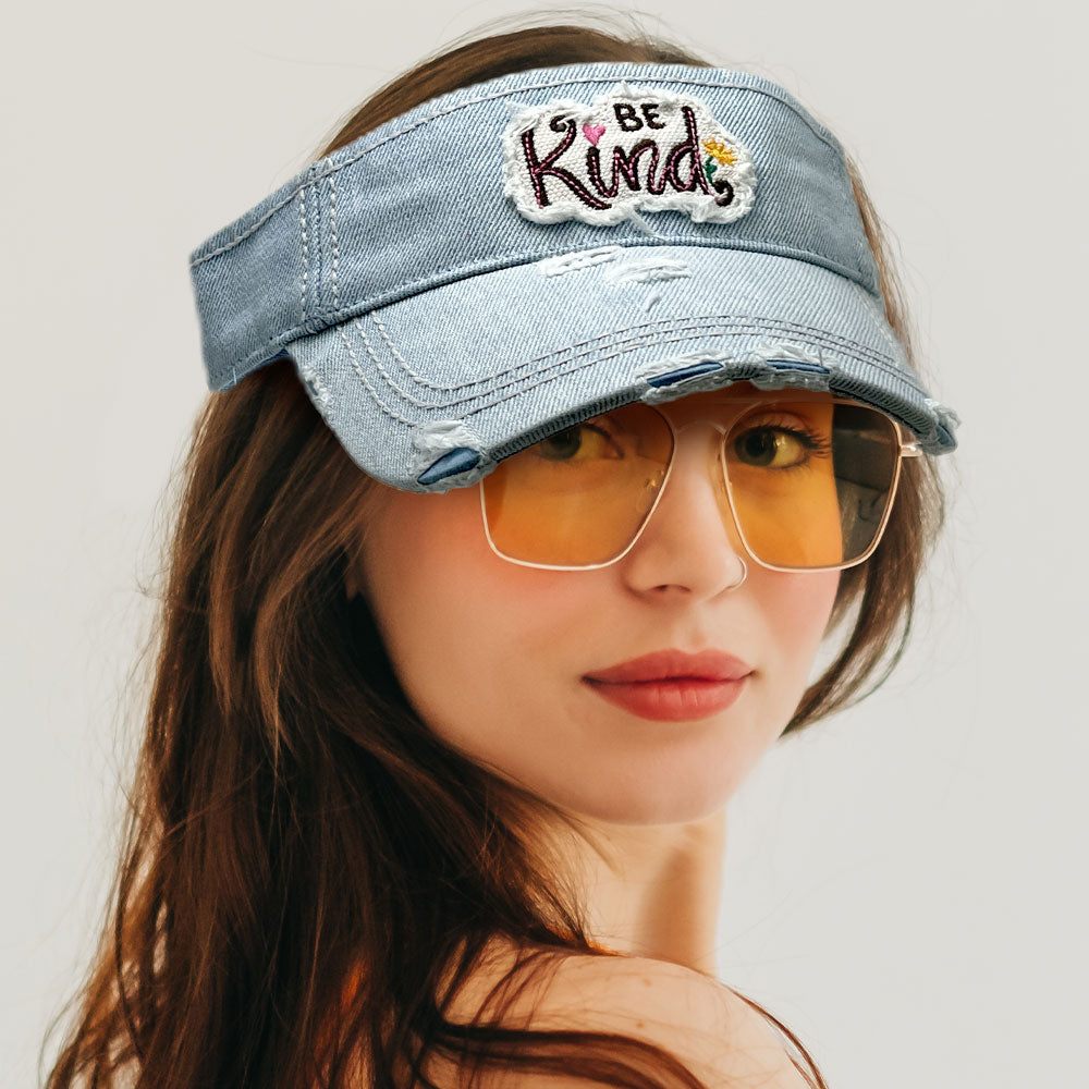 HATEGORY Be Kind Vintage Visor Hat