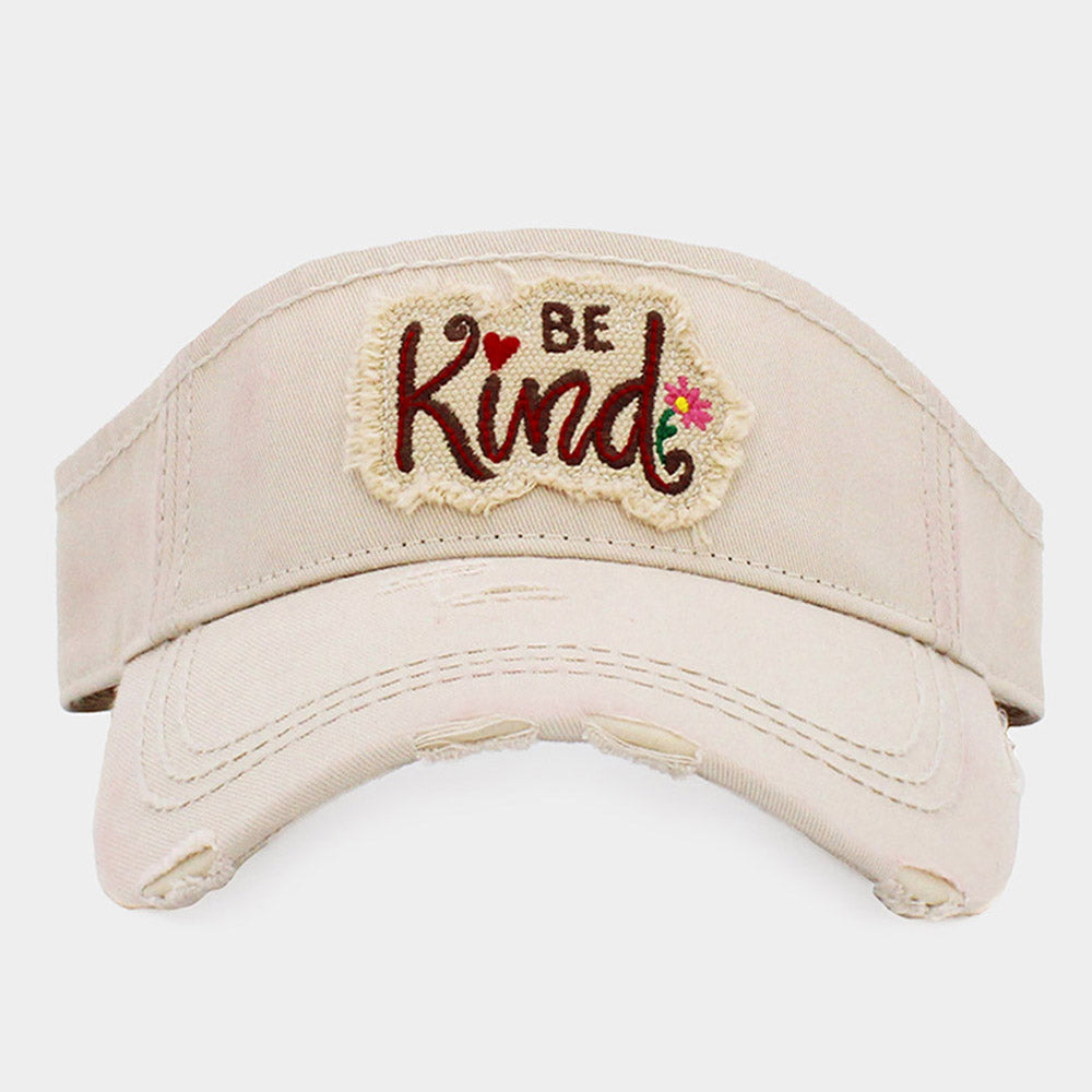 HATEGORY Be Kind Vintage Visor Hat
